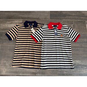 Charter Club Classics Womens (2) Striped Polos size SMALL NEW
